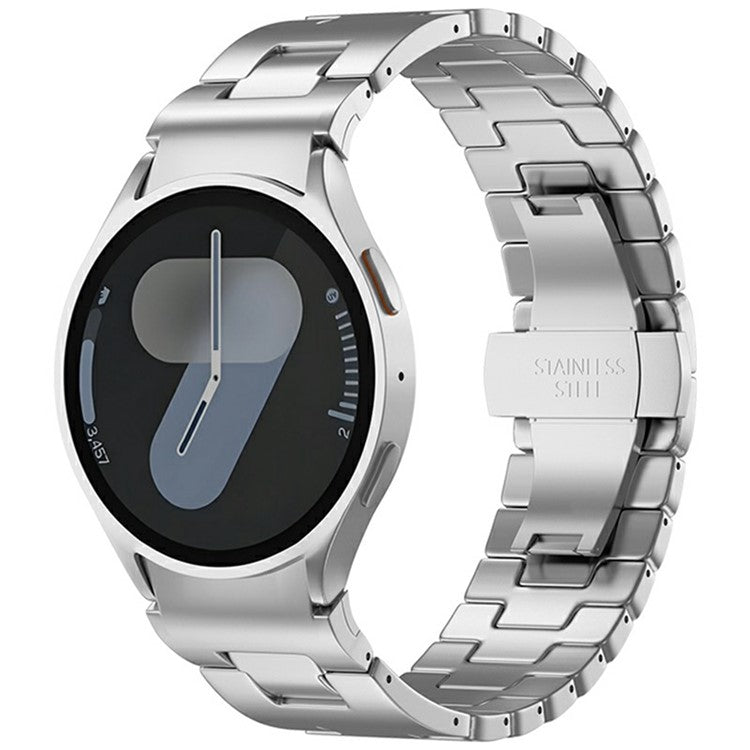 Watch Band for Samsung Galaxy Watch7 / Watch FE / Watch6 / Watch5 / Watch4 Stainless Steel Strap - Silver