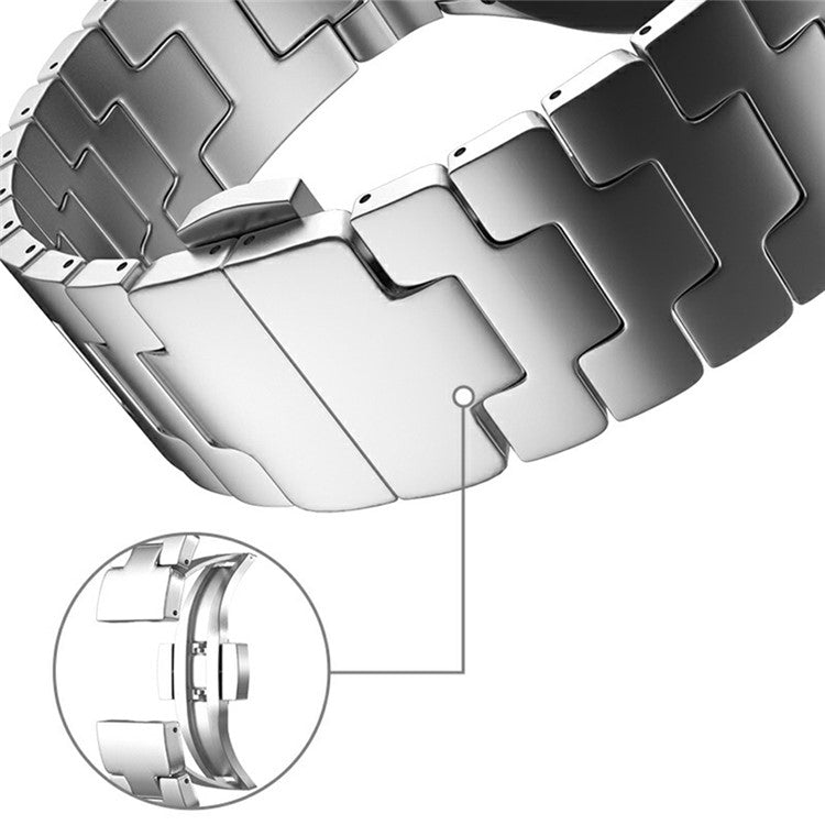 Watch Band for Samsung Galaxy Watch7 / Watch FE / Watch6 / Watch5 / Watch4 Stainless Steel Strap - Silver