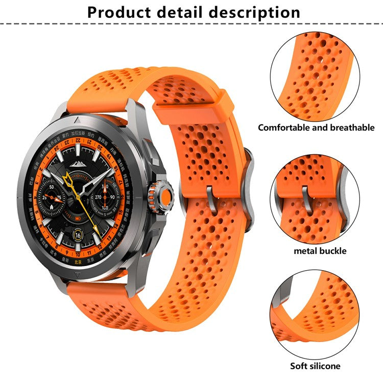 KALEBOL For Xiaomi Watch S4 Sport Silicone Watch Band Adjustable Strap Replacement - Black