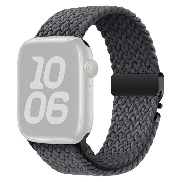 KALEBOL Nylon Strap for Apple Watch Series 10 Ultra 9 8 7 SE 6 5 4 3 2 1 46mm 49mm 45mm 44mm 42mm Parachute Buckle Watch Band - Space Grey