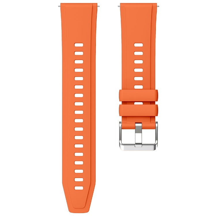 KALEBOL 22mm Silicone Watch Strap for Samsung Galaxy Watch3 45mm / Huawei Watch GT 5 46mm / GT 5 Pro 46mm Wrist Band - Orange