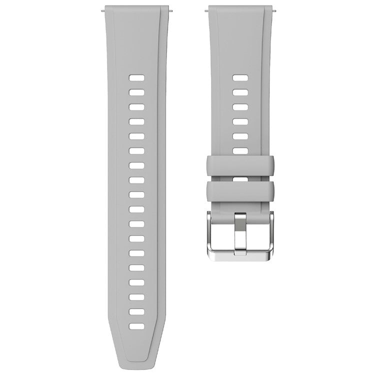 KALEBOL 22mm Silicone Watch Strap for Samsung Galaxy Watch3 45mm / Huawei Watch GT 5 46mm / GT 5 Pro 46mm Wrist Band - Light Grey