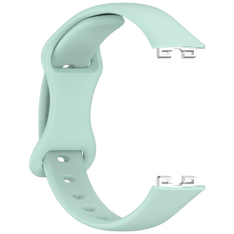 KALEBOL Silicone Watch Strap for Huawei Band 9 / 9 NFC / 8 / 8 NFC Tail Reverse Buckle Wrist Band - Baby Blue
