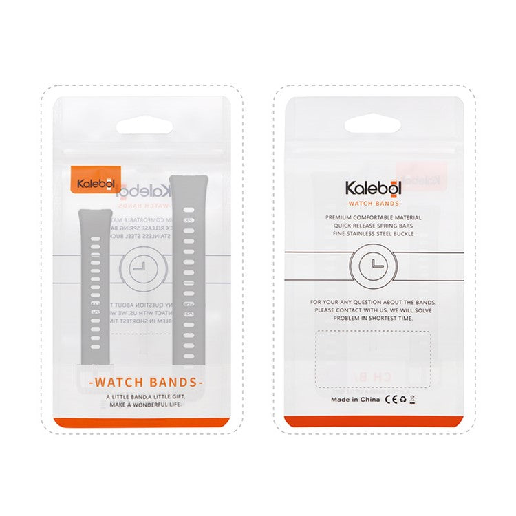 KALEBOL For Huawei Band 9 / Band 8 Silicone Watch Strap Replacement Breathable Sport Band - Starlight