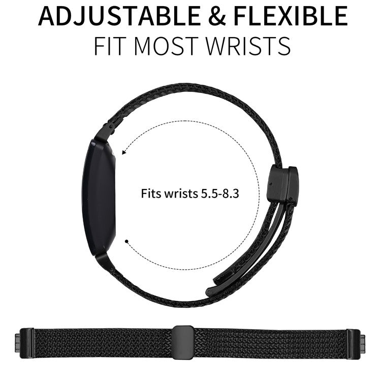 Milanese Stainless Steel Band for Fitbit Inspire HR / Inspire 2 / Inspire Herringbone Black Watch Strap