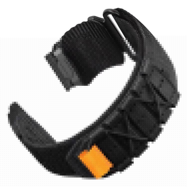 26mm Watch Band for Garmin Fenix 8 51mm / 7X / 6X / 5X Quick Release Nylon Magic Tape Strap - Black