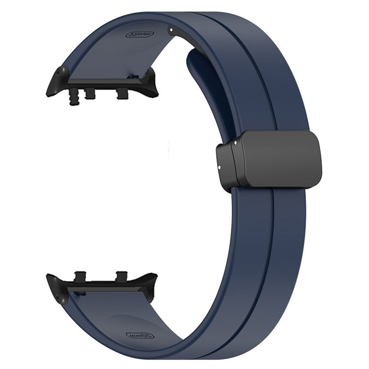 For Huawei Watch D2 Magnetic Folding Buckle Silicone Watch Strap Replacement Wristband - Midnight Blue