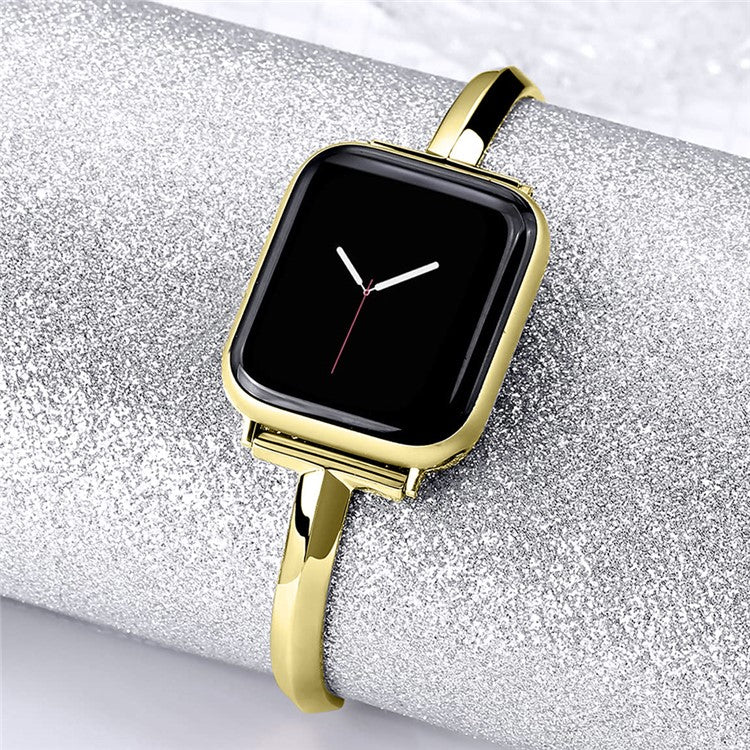 KALEBOL T Shaped Strap for Apple Watch Series 10 9 8 7 SE 6 5 4 3 2 1 42mm 41mm 40mm 38mm Zinc Alloy Watch Band - Gold
