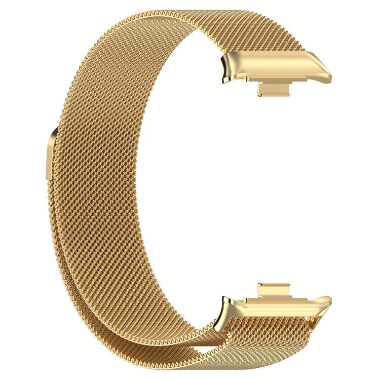 Metal Strap for Xiaomi Smart Band 9 Pro / 8 Pro / Redmi Watch 5 eSIM / 5 / 4 Milanese Mesh Watch Band - Gold
