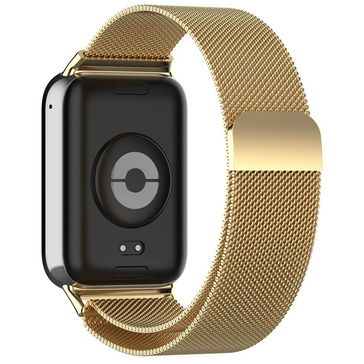 Metal Strap for Xiaomi Smart Band 9 Pro / 8 Pro / Redmi Watch 5 eSIM / 5 / 4 Milanese Mesh Watch Band - Gold