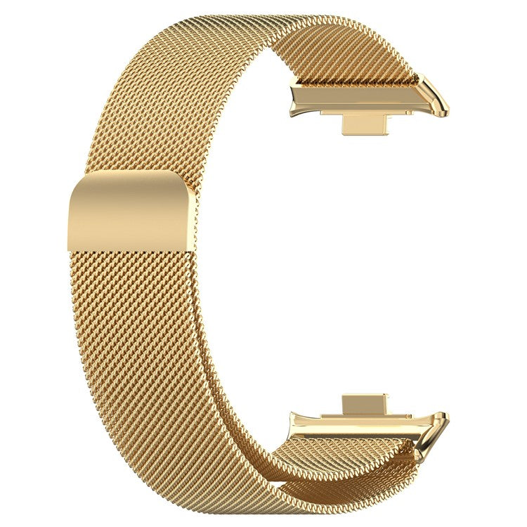 Metal Strap for Xiaomi Smart Band 9 Pro / 8 Pro / Redmi Watch 5 eSIM / 5 / 4 Milanese Mesh Watch Band - Gold