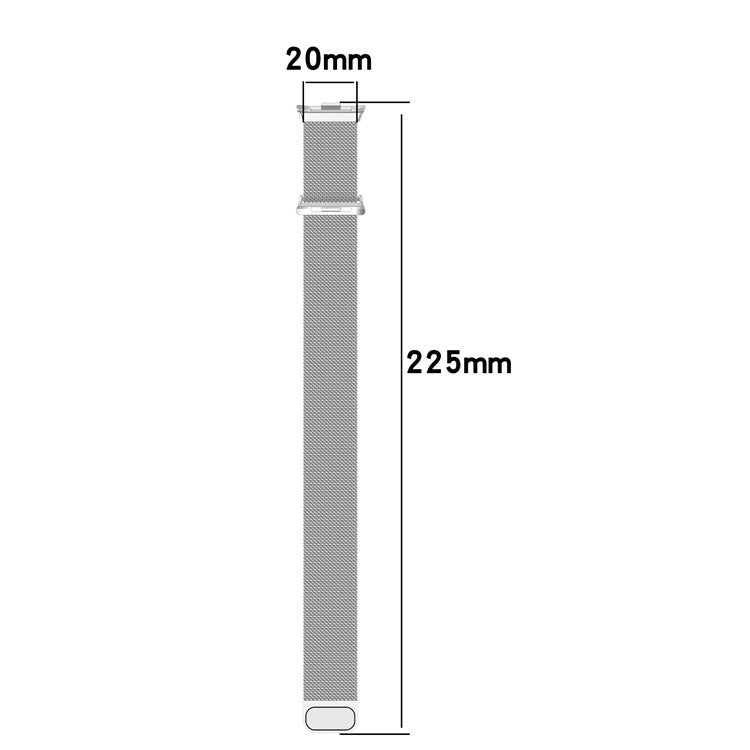 Metal Strap for Xiaomi Smart Band 9 Pro / 8 Pro / Redmi Watch 5 eSIM / 5 / 4 Milanese Mesh Watch Band - Gold