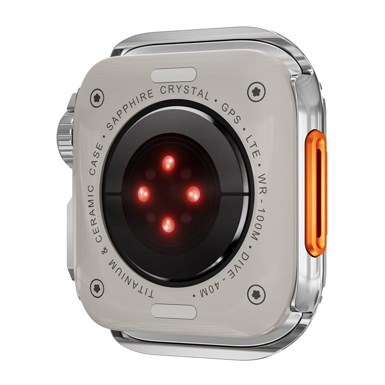 For Apple Watch Series 10 46mm Metal Case Watch Protective Cover - Bright Silver