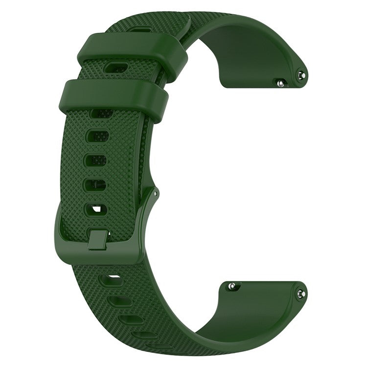 Bulk Purchasing 18mm Replacement Strap for Garmin Venu 3S / 2S / Vivomove 3S Smart Watch Band Grid Texture - Army Green
