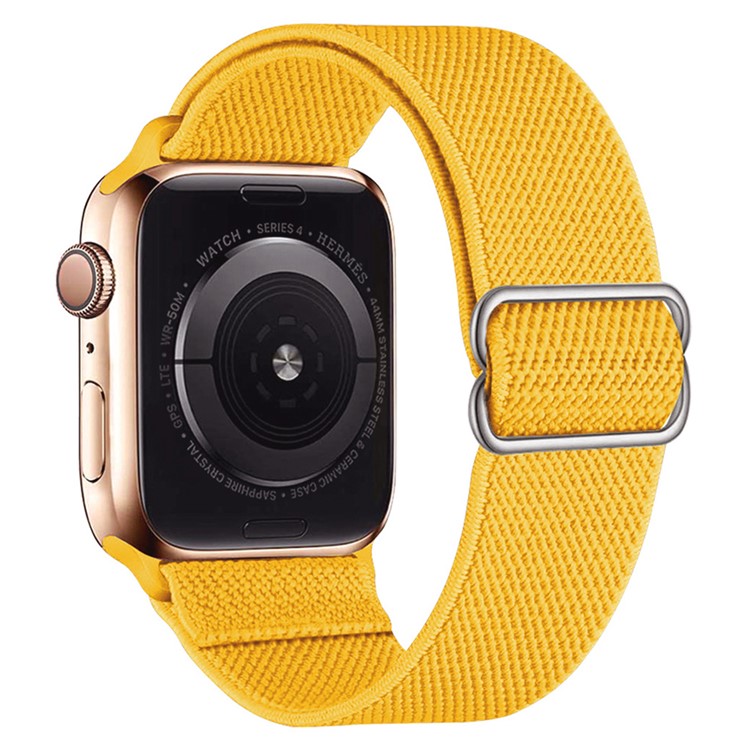 Wrist Strap for Apple Watch Series 10 Ultra 9 8 7 SE 6 5 4 3 2 1 46mm 49mm 45mm 44mm 42mm Adjustable Woven Polyester Watch Band - Yellow