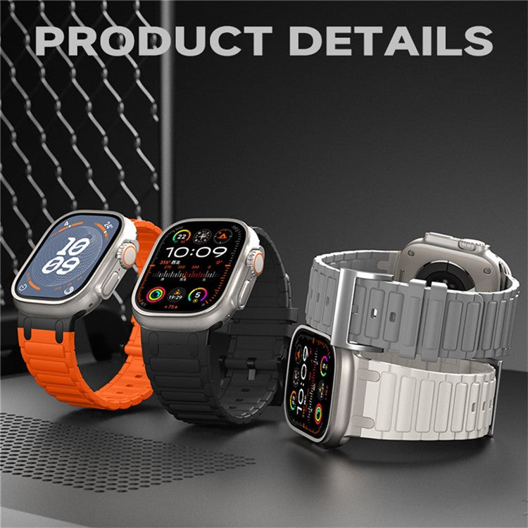 Thickened Silicone Strap for Apple Watch Series 10 Ultra 9 8 7 SE 6 5 4 3 2 1 46mm 49mm 45mm 44mm 42mm Watch Band - Midnight