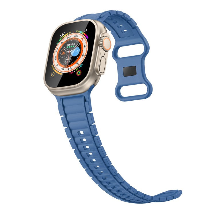 Sport Watch Strap for Apple Watch Series 10 9 8 7 SE 6 5 4 3 2 1 42mm 41mm 40mm 38mm Hydrogenated Nitrile Butadiene Rubber Band - Baby Blue