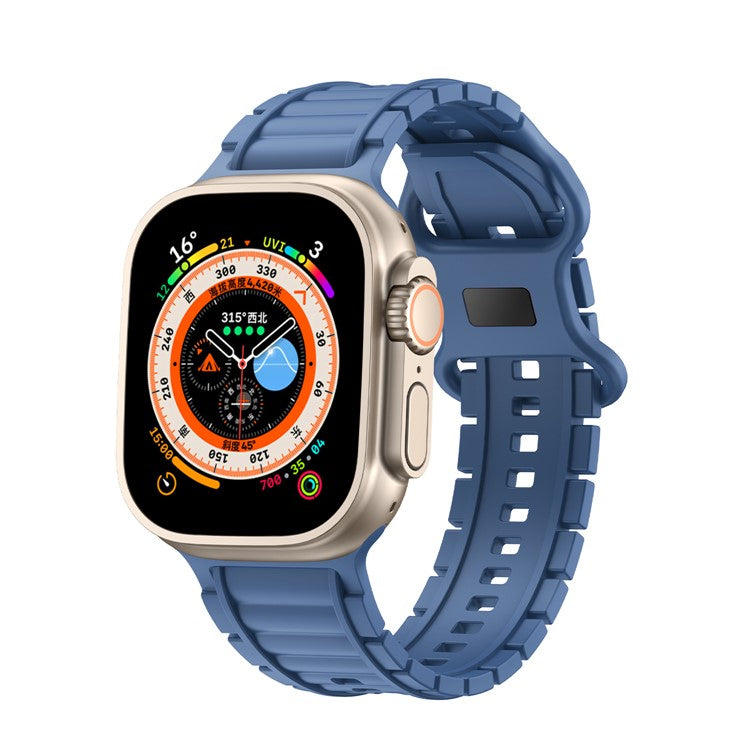 Sport Watch Strap for Apple Watch Series 10 9 8 7 SE 6 5 4 3 2 1 42mm 41mm 40mm 38mm Hydrogenated Nitrile Butadiene Rubber Band - Baby Blue