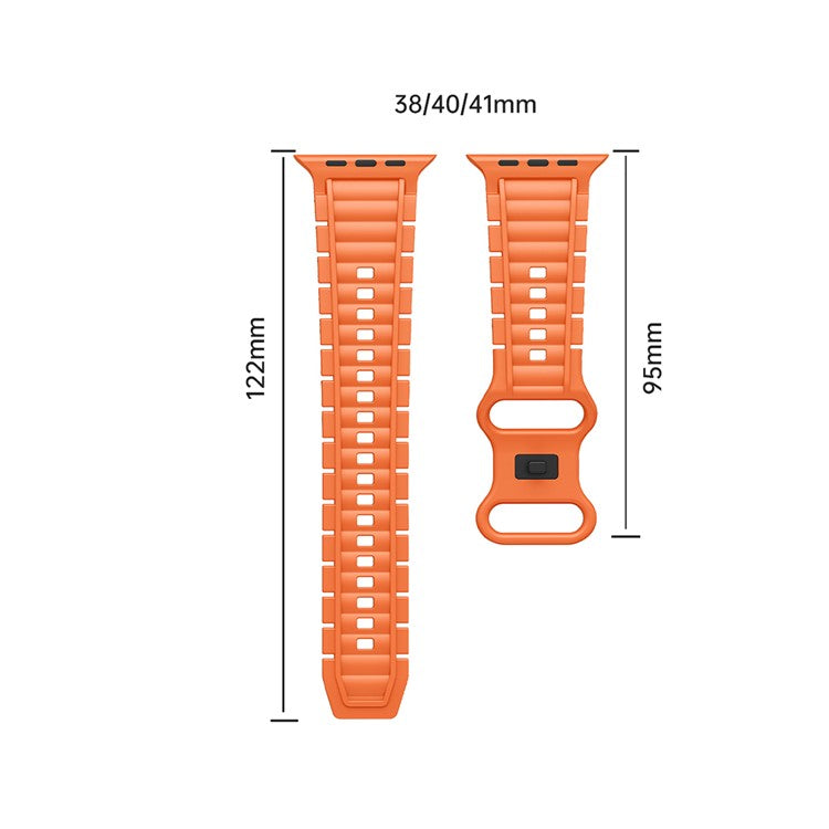 Sport Watch Strap for Apple Watch Series 10 9 8 7 SE 6 5 4 3 2 1 42mm 41mm 40mm 38mm Hydrogenated Nitrile Butadiene Rubber Band - Baby Blue