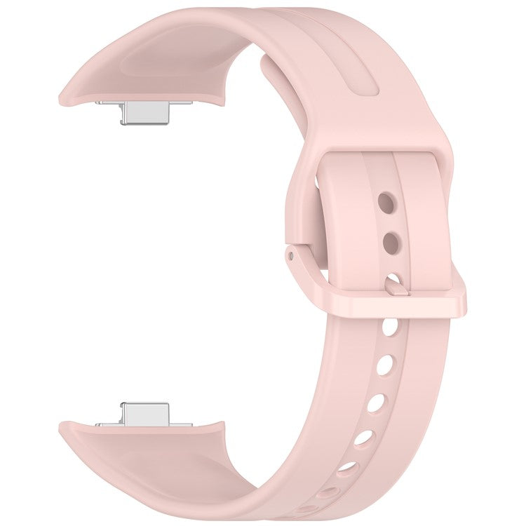 Silicone Strap for Xiaomi Redmi Watch 5 Adjustable Watch Band with Colored Buckle - Pink