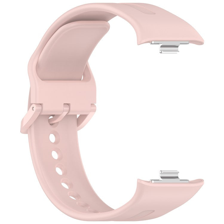 Silicone Strap for Xiaomi Redmi Watch 5 Adjustable Watch Band with Colored Buckle - Pink