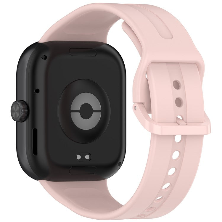 Silicone Strap for Xiaomi Redmi Watch 5 Adjustable Watch Band with Colored Buckle - Pink