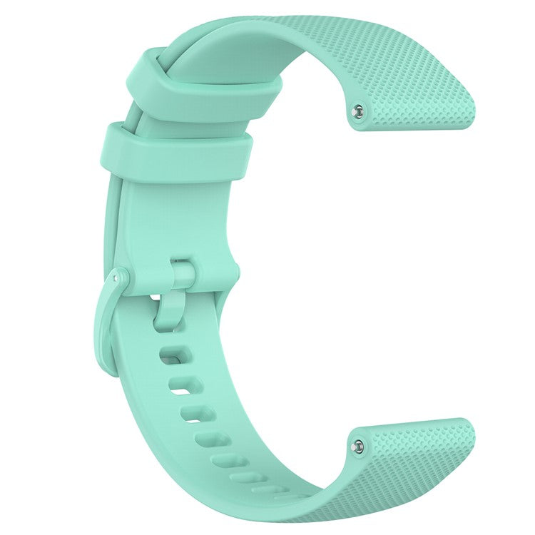 22mm Watch Strap for Samsung Galaxy Watch3 45mm / Asus Zenwatch Silicone Band Grid Texture - Green