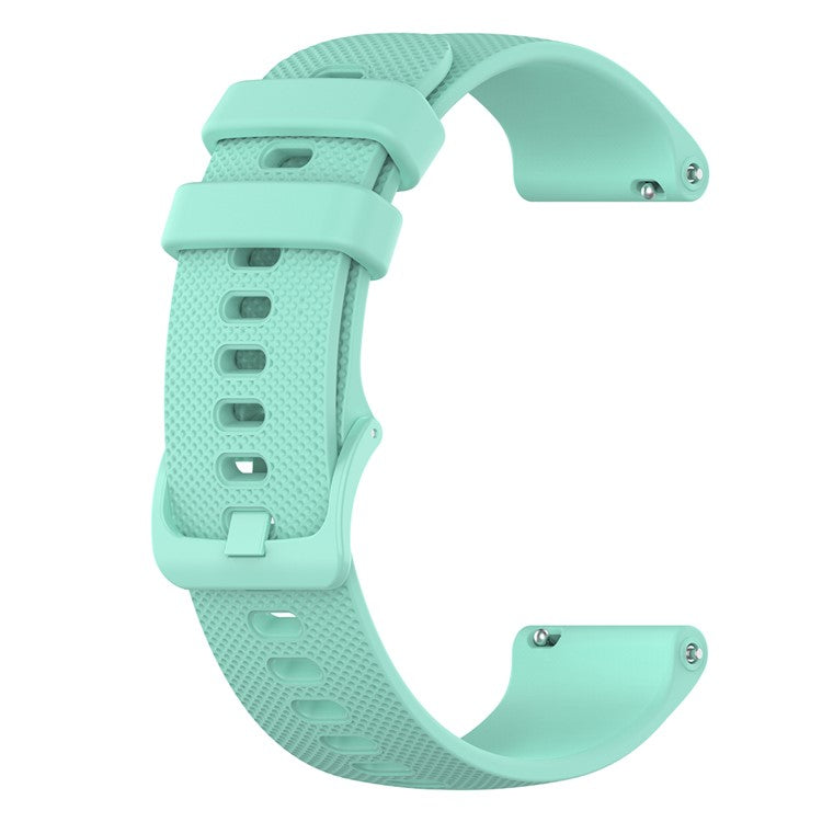 22mm Watch Strap for Samsung Galaxy Watch3 45mm / Asus Zenwatch Silicone Band Grid Texture - Green