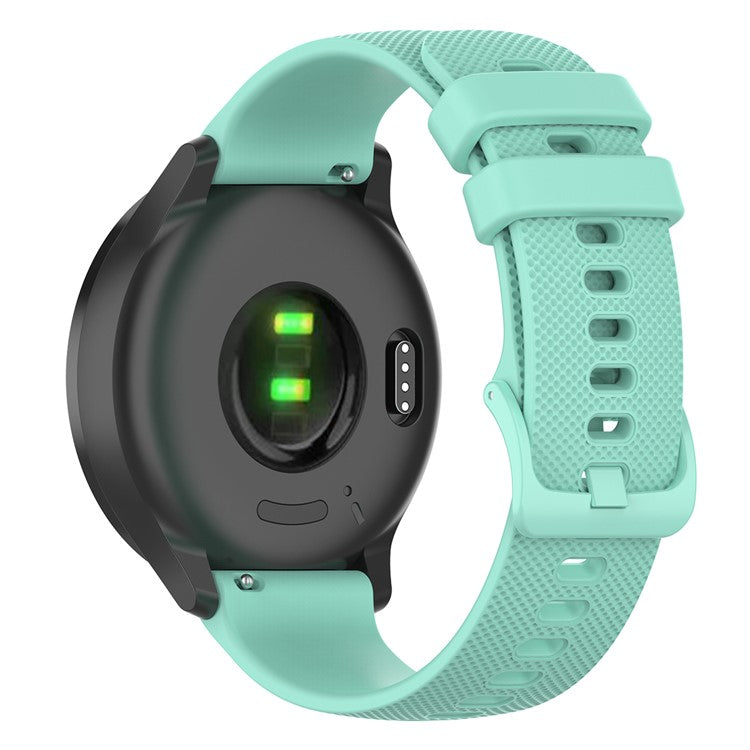 22mm Watch Strap for Samsung Galaxy Watch3 45mm / Asus Zenwatch Silicone Band Grid Texture - Green