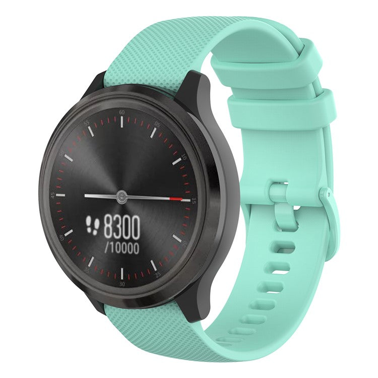 22mm Watch Strap for Samsung Galaxy Watch3 45mm / Asus Zenwatch Silicone Band Grid Texture - Green