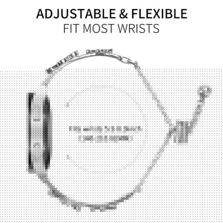 For Huami Amazfit GTS 2 mini Watchband Heart Clover Decor Silver Zinc Alloy Metal Strap