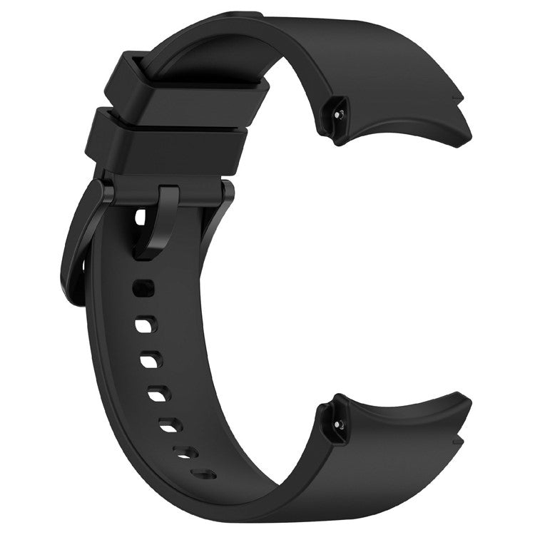 KALEBOL Silicone Watch Strap for Samsung Galaxy Watch7 / Watch FE 40mm / Watch6 / Watch 5 Wrist Band with Color Matched Buckle - Black