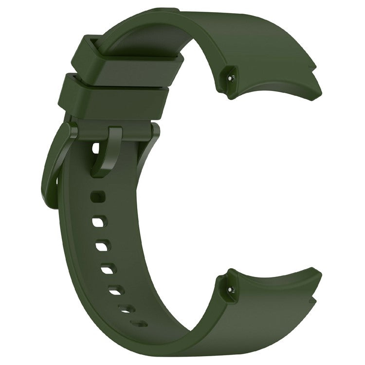 KALEBOL Silicone Watch Strap for Samsung Galaxy Watch7 / Watch FE 40mm / Watch6 / Watch 5 Wrist Band with Color Matched Buckle - Army Green