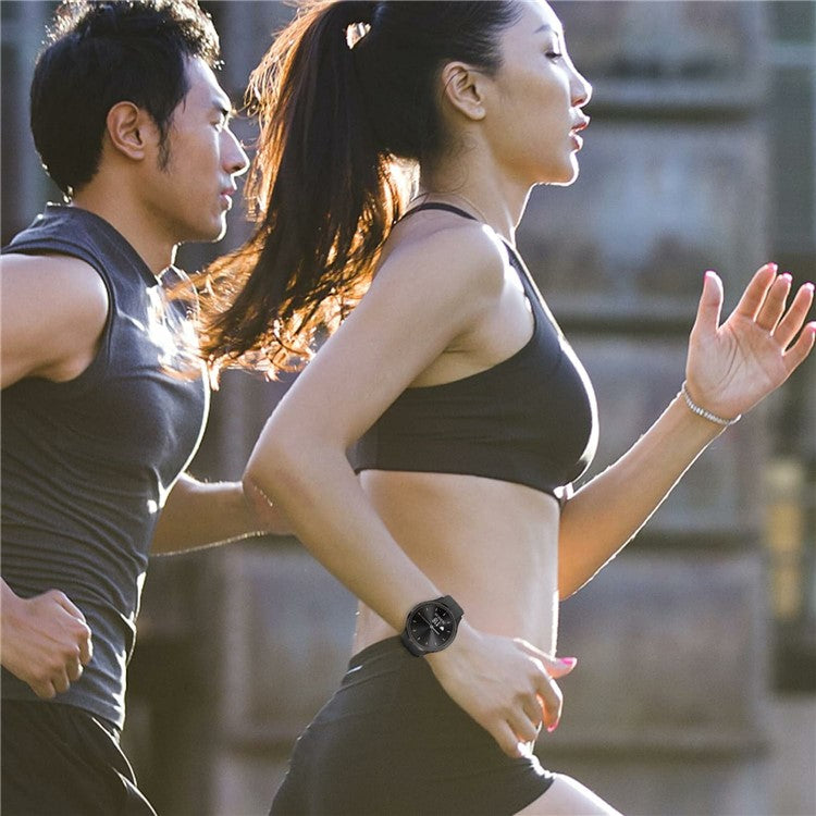 KALEBOL 22mm Magnetic Buckle Strap for Samsung Galaxy Watch3 45mm / Huawei Watch GT 5 46mm / GT 5 Pro 46mm Silicone Watch Band - Black