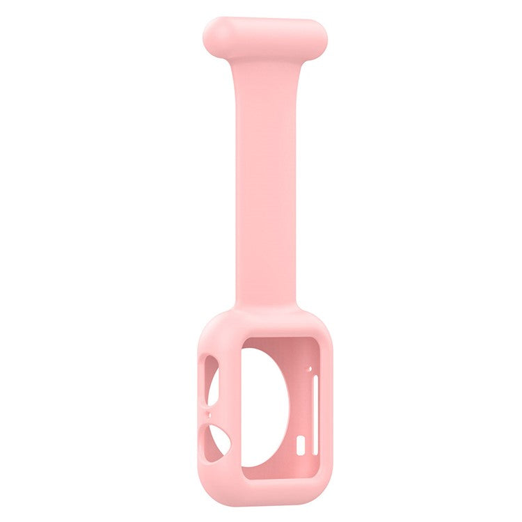 KALEBOL Watch Strap with Brooch Pin for Apple Watch Series 10 Ultra 9 8 7 SE 6 5 4 3 2 1 46mm 49mm 45mm 44mm 42mm Silicone Watch Band - Pink