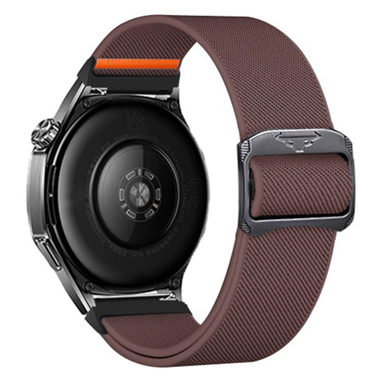 20mm Universal Replacement Watch Band Elastic Nylon Braided Strap - Smoky Purple