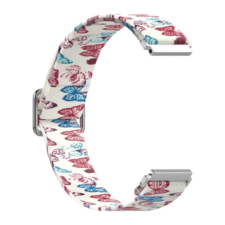 20mm Nylon Watch Band Replacement Watchstrap for Samsung Galaxy Watch Active/Active 2 - Butterfly