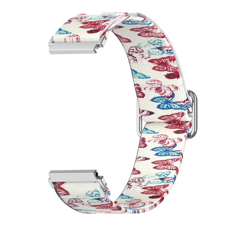 20mm Nylon Watch Band Replacement Watchstrap for Samsung Galaxy Watch Active/Active 2 - Butterfly