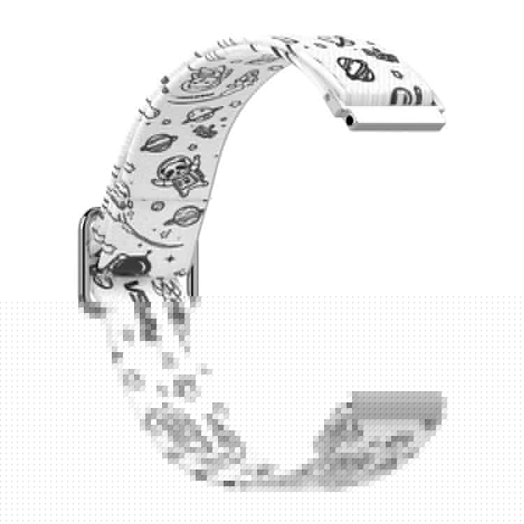 20mm Nylon Watch Band Replacement Watchstrap for Samsung Galaxy Watch Active/Active 2 - Universe