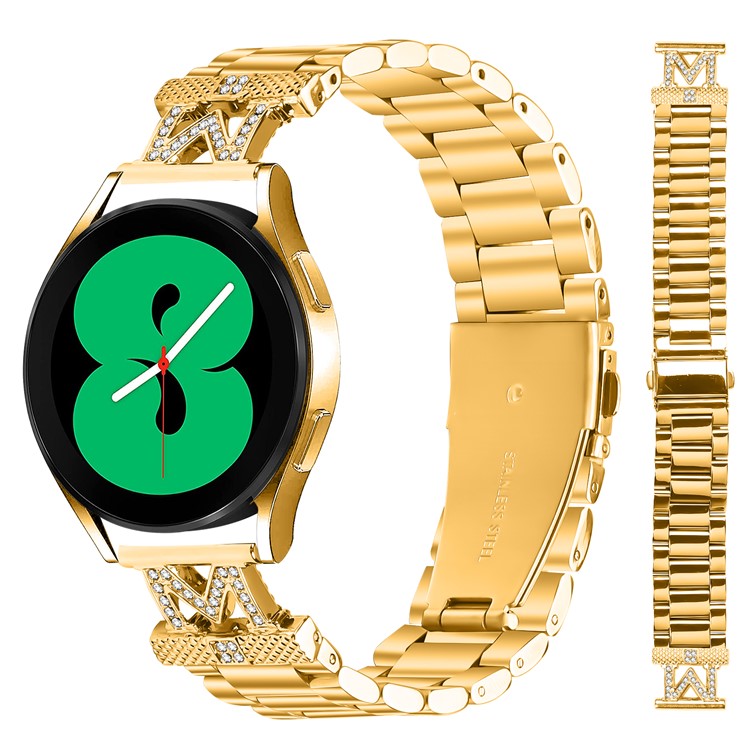 Replacement Strap for Garmin Vivomove Sport / Venu 2 Plus M-Type Stainless Steel Watch Band - Gold