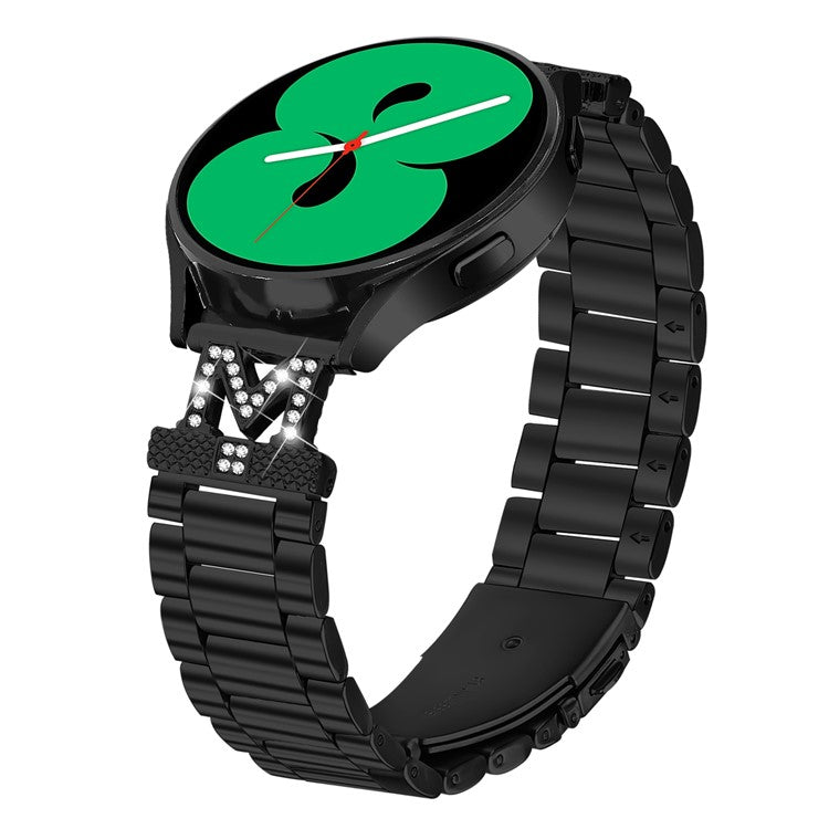 Replacement Strap for Garmin Forerunner 55 / Venu Watch Band M-Type Stainless Steel - Black