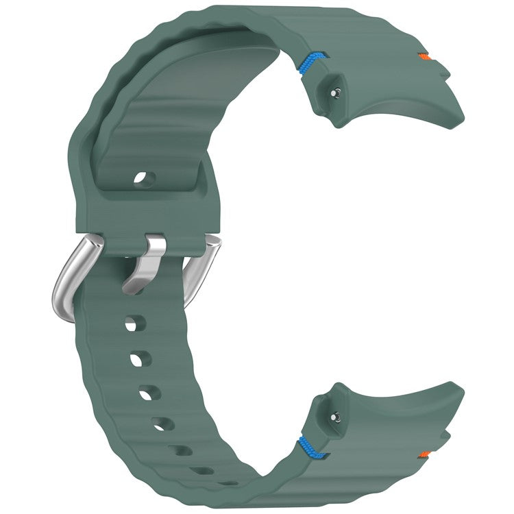 Silicone Band for Samsung Galaxy Watch7 / Watch FE / Watch6 / Watch5 / Watch4 Replacement Strap - Olive Green