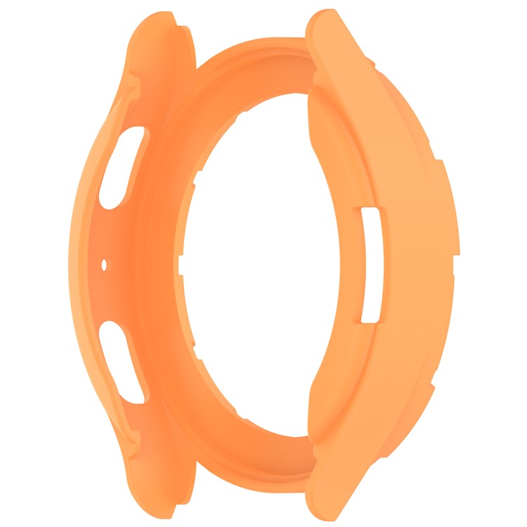 For Samsung Galaxy Watch7 44mm Watch Case Hollow Armor Soft TPU Watch Frame - Orange