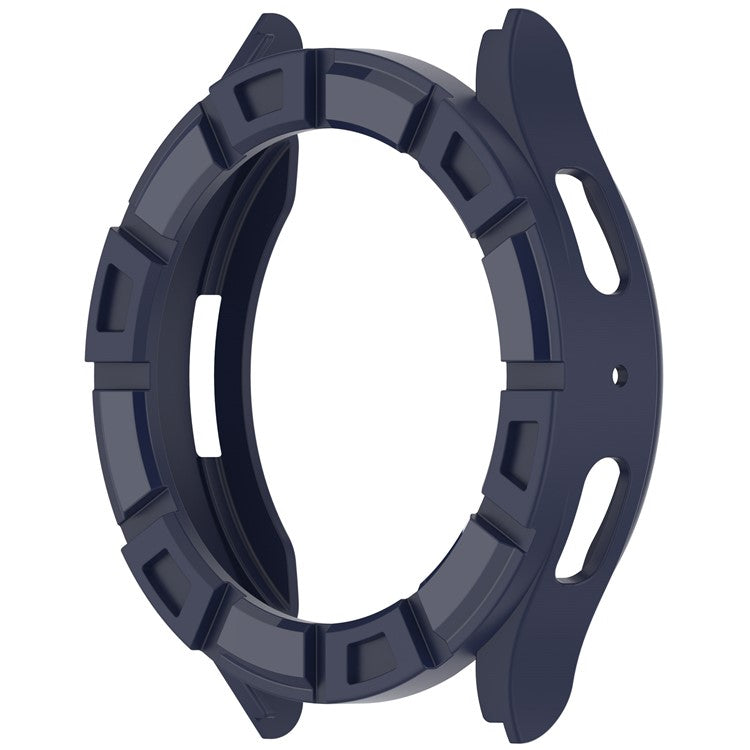 For Samsung Galaxy Watch7 44mm Watch Case Hollow Armor Soft TPU Watch Frame - Blue