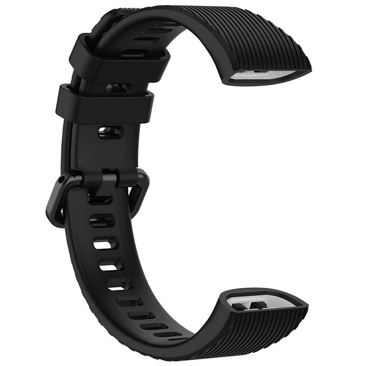For Huawei Band 4 Pro TER-B29S / 3 Pro Replacement Strap Adjustable Silicone Watch Band (Free Size) - Black