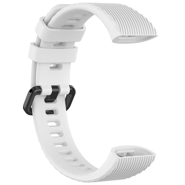 For Huawei Band 4 Pro TER-B29S / 3 Pro Replacement Strap Adjustable Silicone Watch Band (Free Size) - White