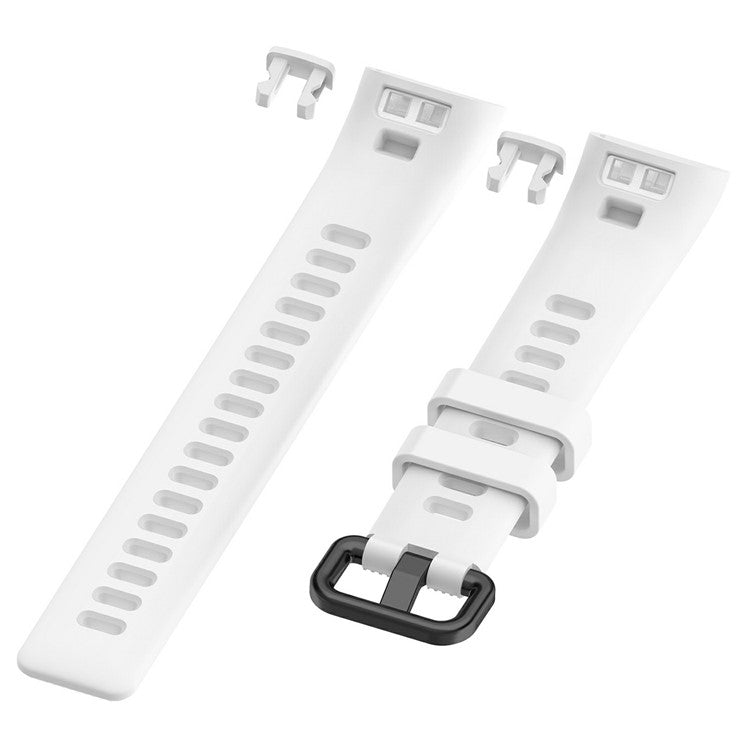 For Huawei Band 4 Pro TER-B29S / 3 Pro Replacement Strap Adjustable Silicone Watch Band (Free Size) - White