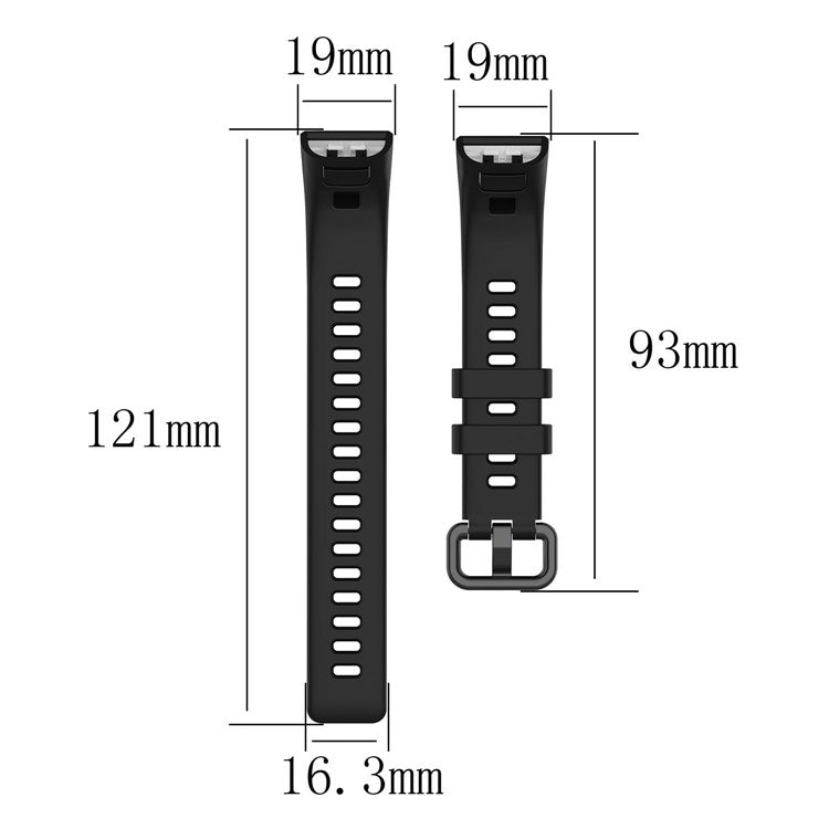 For Huawei Band 4 Pro TER-B29S / 3 Pro Replacement Strap Adjustable Silicone Watch Band (Free Size) - White