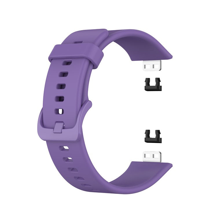 Silicone Solid Color Watch Strap for Huawei Watch Fit Special Edition B39 / (TIA-B09 / TIA-B19) - Light Purple