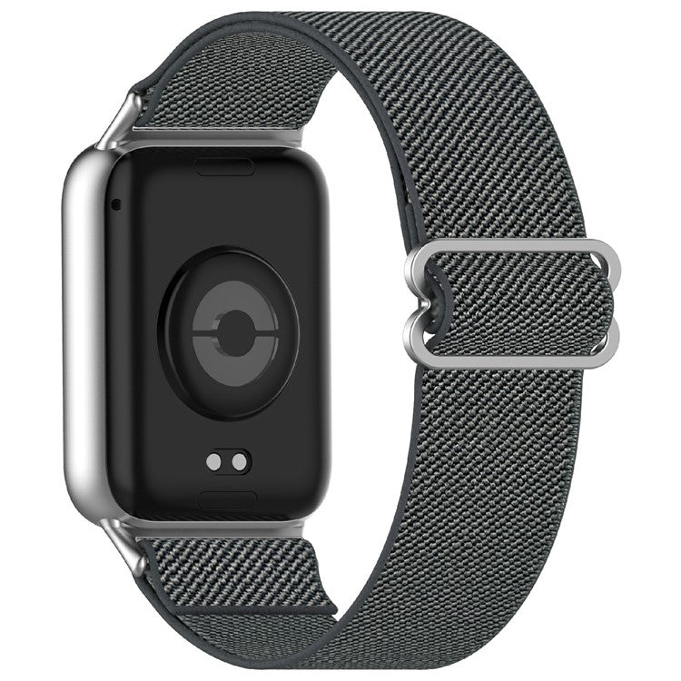 Replacement Strap for Xiaomi Smart Band 9 Pro / 8 Pro / Redmi Watch 5 / 4 Adjustable Elastic Nylon Watch Band - Dark Grey